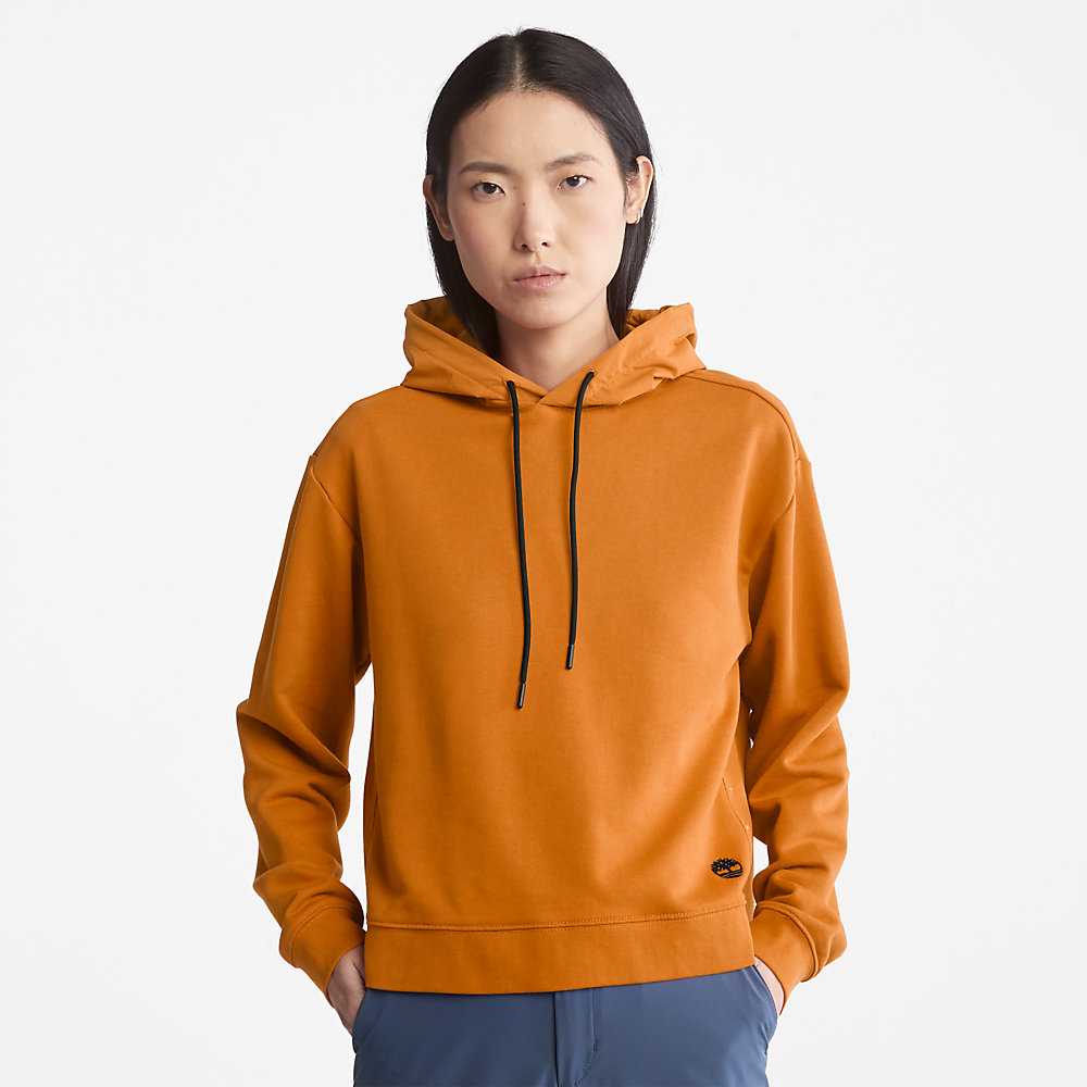 Women's Timberland Solid-colour Hoodie Brown | UAE-3941570